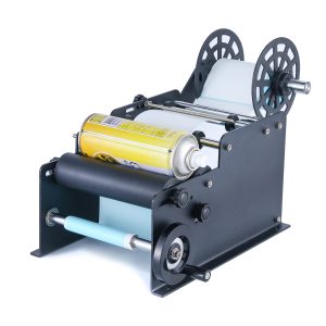 Manual Round Labeling Machine, Bottle Label Applicator for Round Bottles (black)