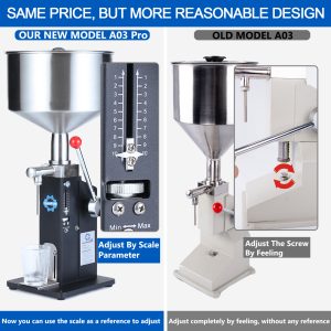 Manual Filling Machine 5-55ml Bottler Filler For Liquid and Paste A03 Pro - Image 5