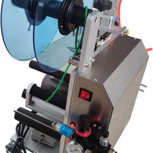 LT-60 Semi-Auto Flat Bottle Labeling Machine Label Applicator Flat Square Bottle Labeler Applicator Tabletop Plane Labeling Machine Flat Surface Labeler Machine 110V - Image 5